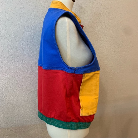 GUESS x J BALVIN Colorblocked Denim Vest L NWT - Picture 7 of 15